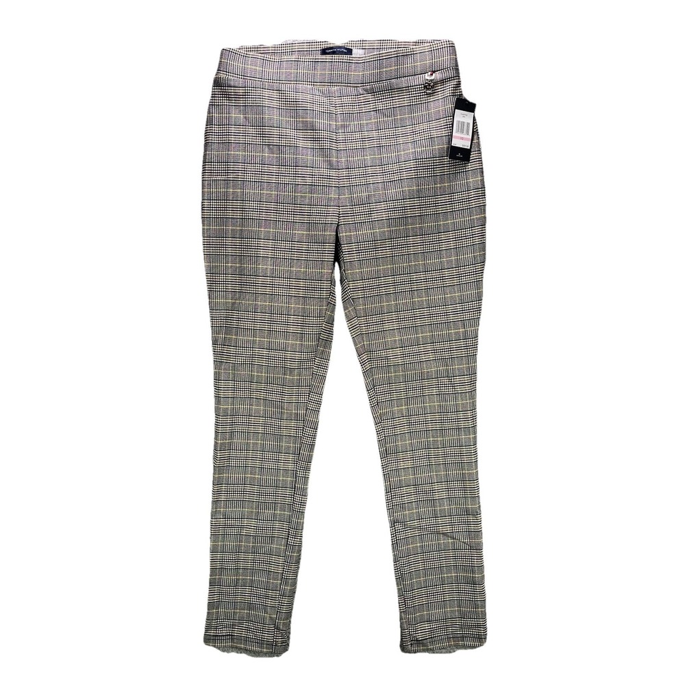 Tommy Hilfiger Pants Womens Size 10 Plaid Pull On Stretch Dress Casual NWT